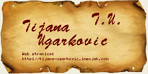 Tijana Ugarković vizit kartica